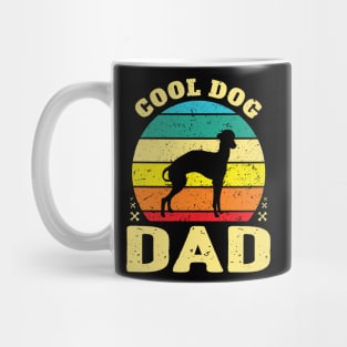 Retro Cool Whippet Dog Dad Mug